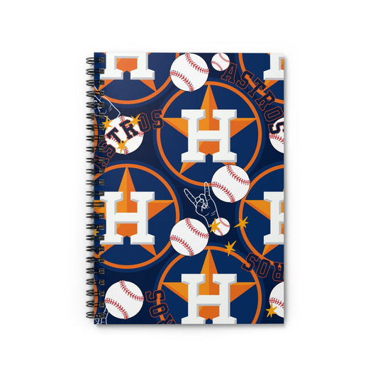 Houston Astro's Spiral Notebook - Ruled Line - L.W. Unlimited Custom Design Space