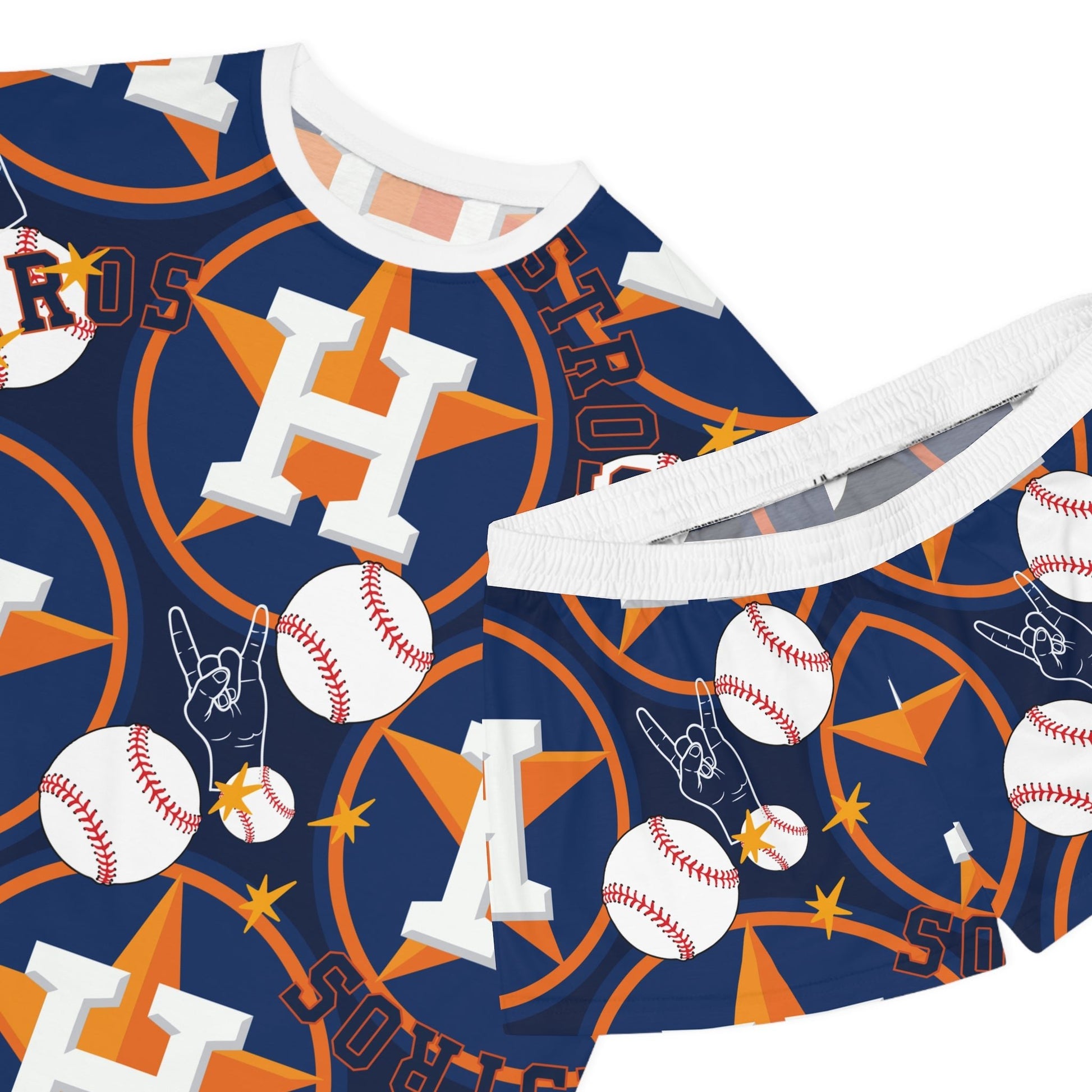 Houston Astro's Women's Short Pajama Set - L.W. Unlimited Custom Design Space