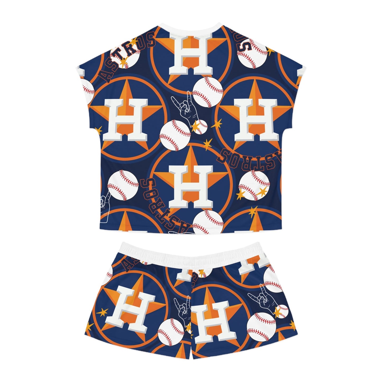 Houston Astro's Women's Short Pajama Set - L.W. Unlimited Custom Design Space