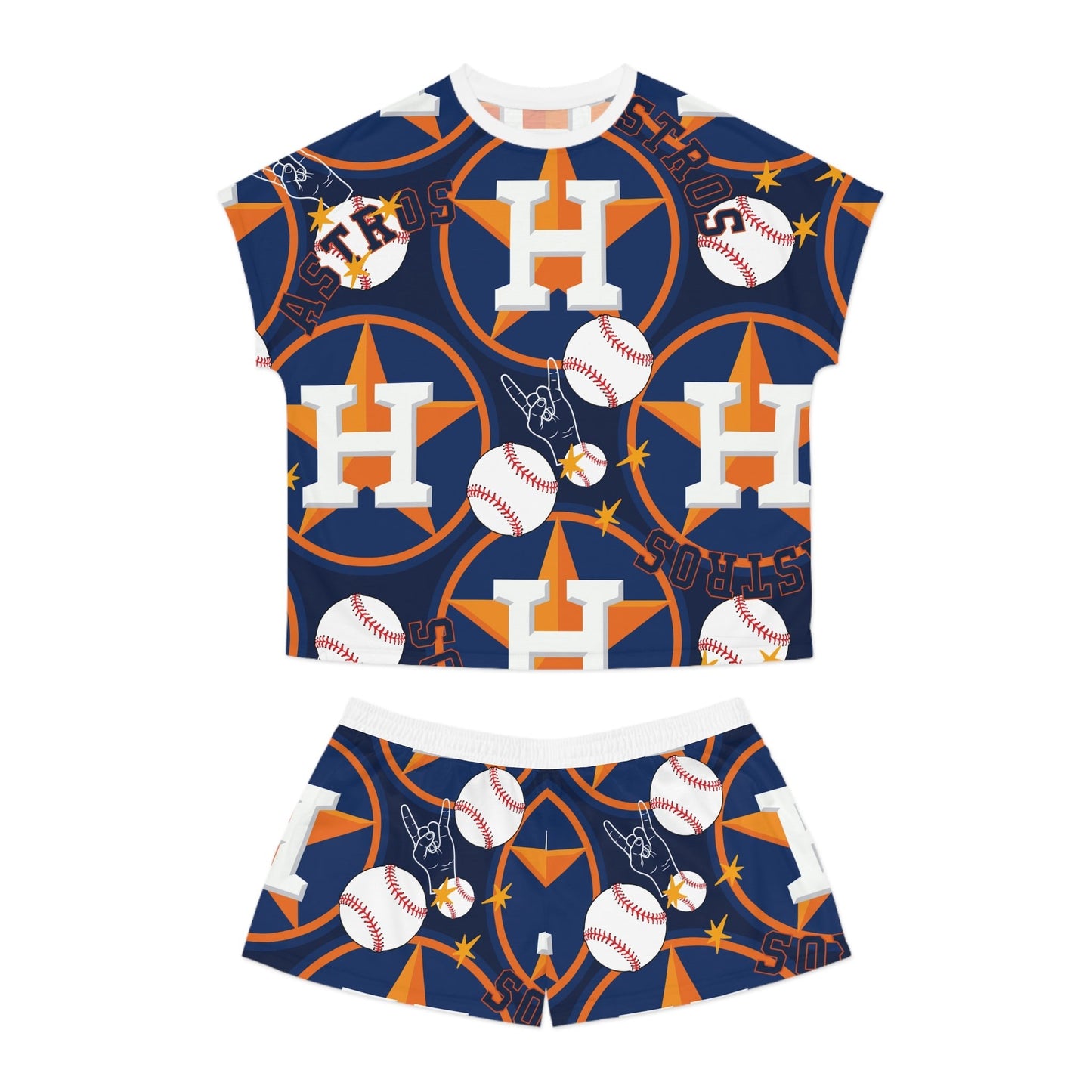 Houston Astro's Women's Short Pajama Set - L.W. Unlimited Custom Design Space