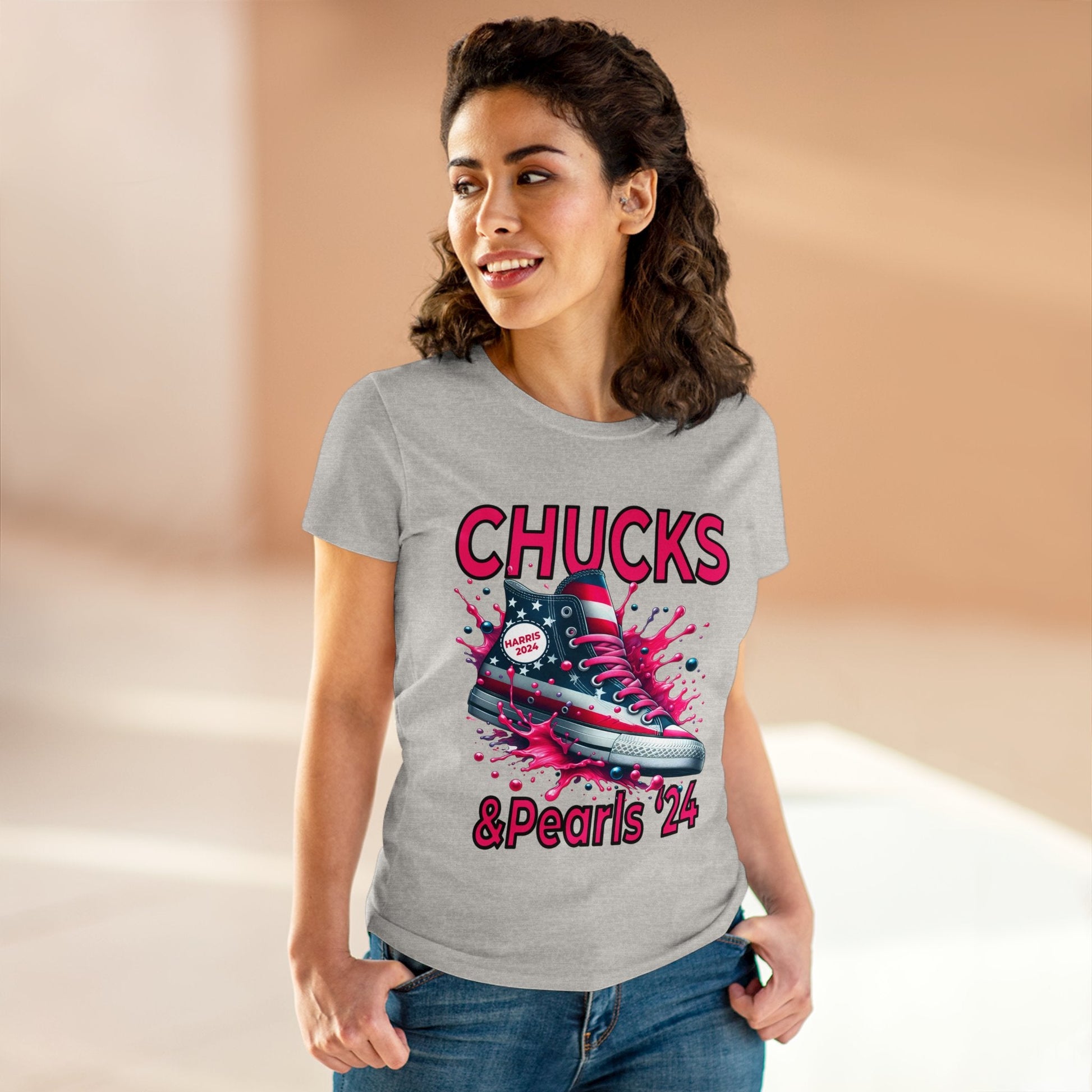 Kamala Harris Women's Midweight Cotton Tee - L.W. Unlimited Custom Design Space