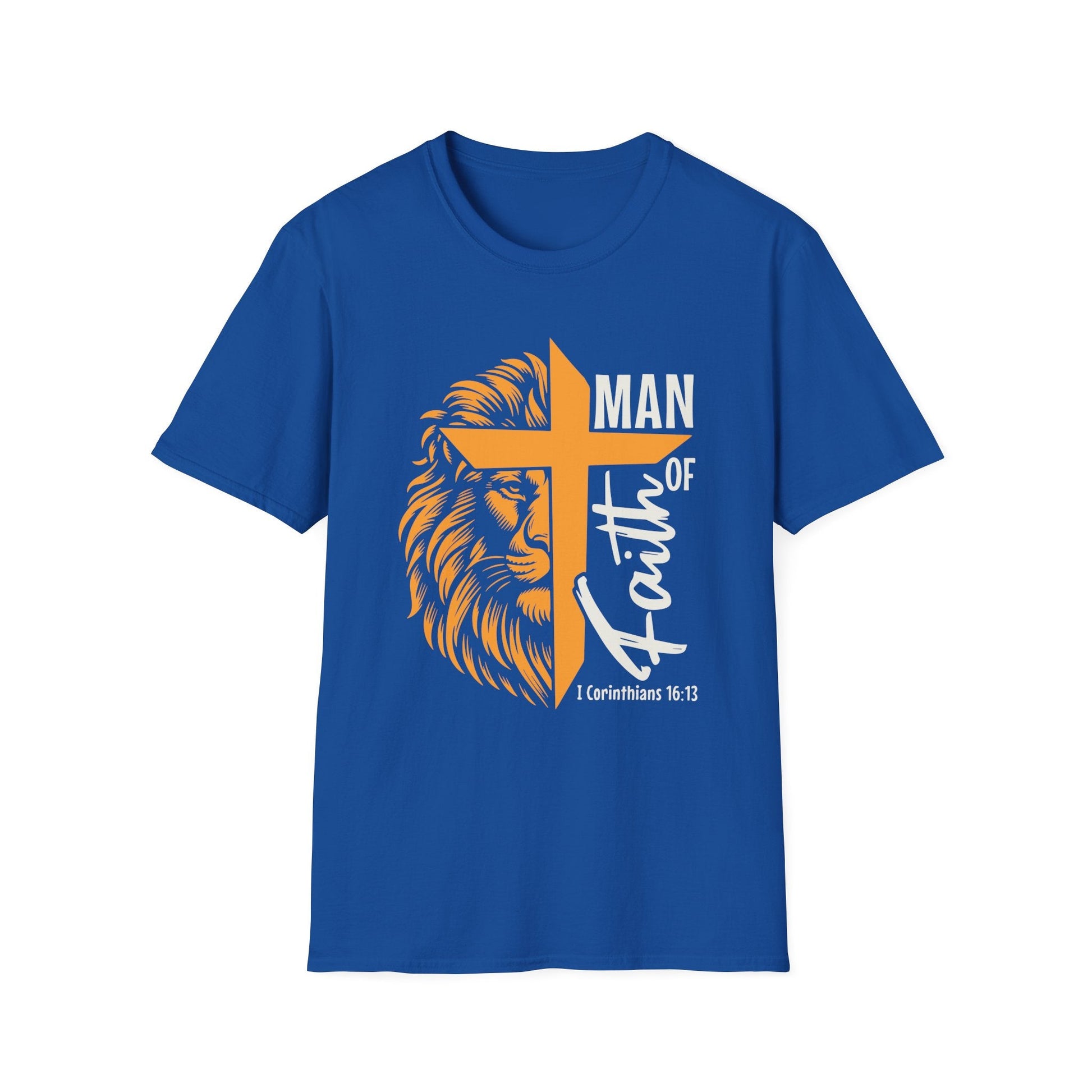 Man of Faith Unisex Softstyle T-Shirt - L.W. Unlimited Custom Design Space