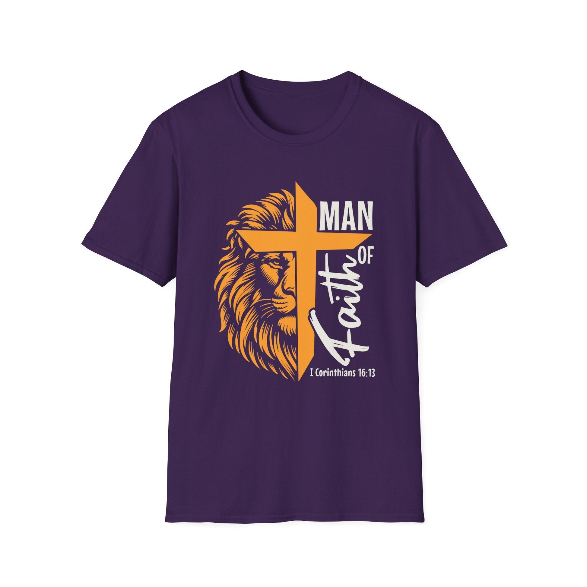 Man of Faith Unisex Softstyle T-Shirt - L.W. Unlimited Custom Design Space