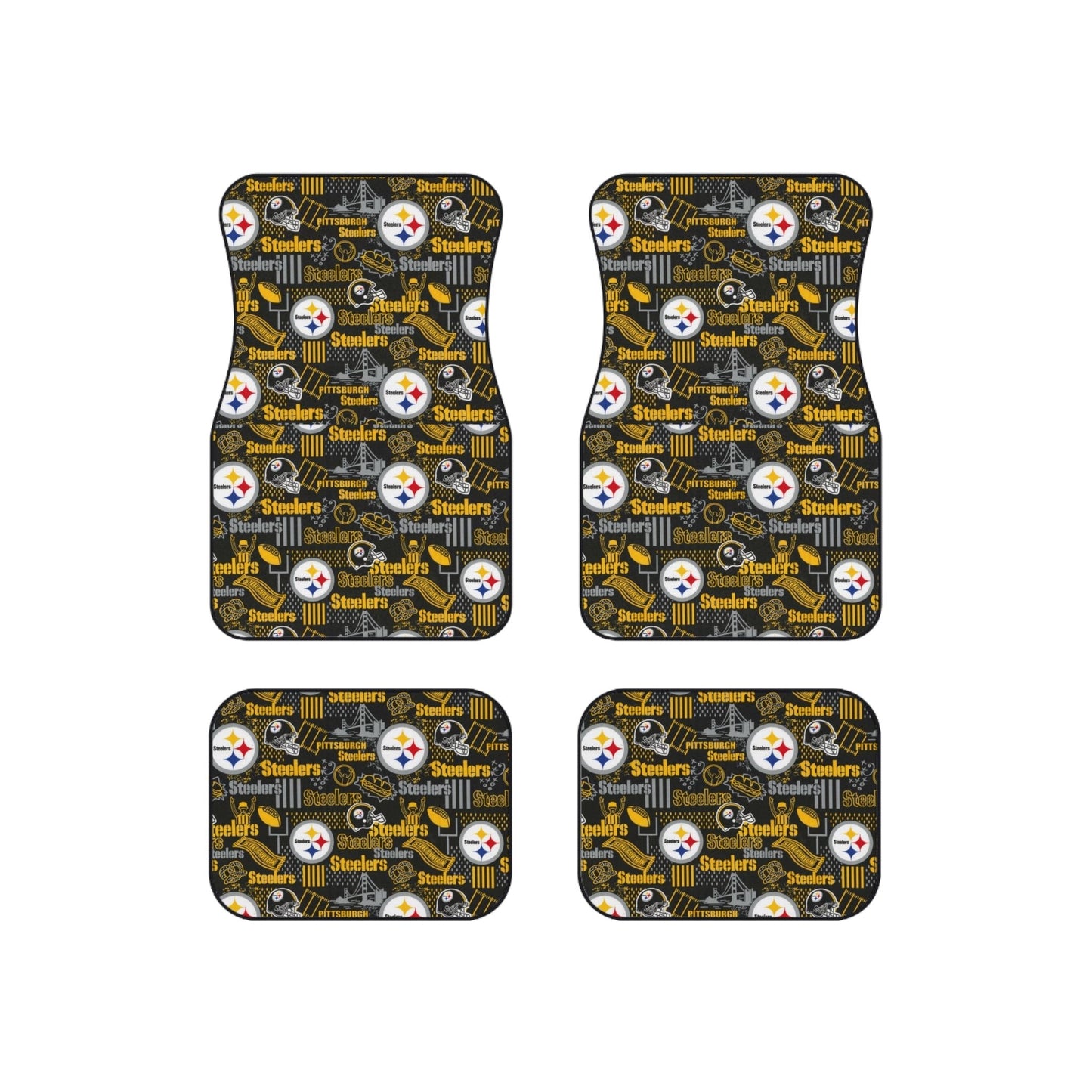 Pittsburgh Steelers Car Mats (Set of 4) - L.W. Unlimited Custom Design Space