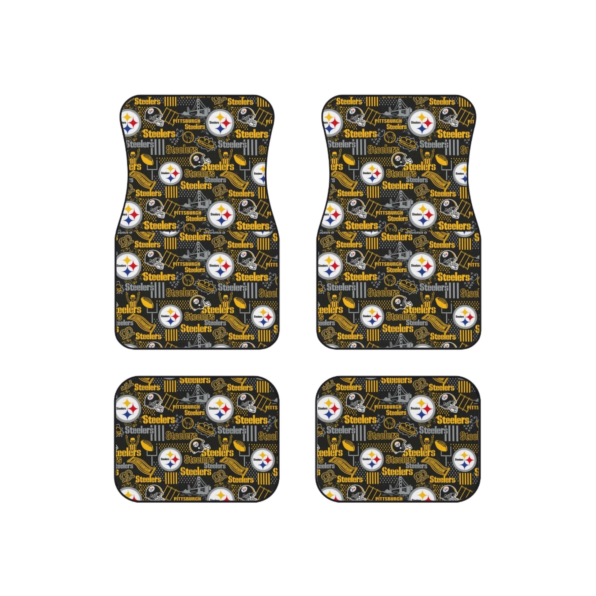 Pittsburgh Steelers Car Mats (Set of 4) - L.W. Unlimited Custom Design Space