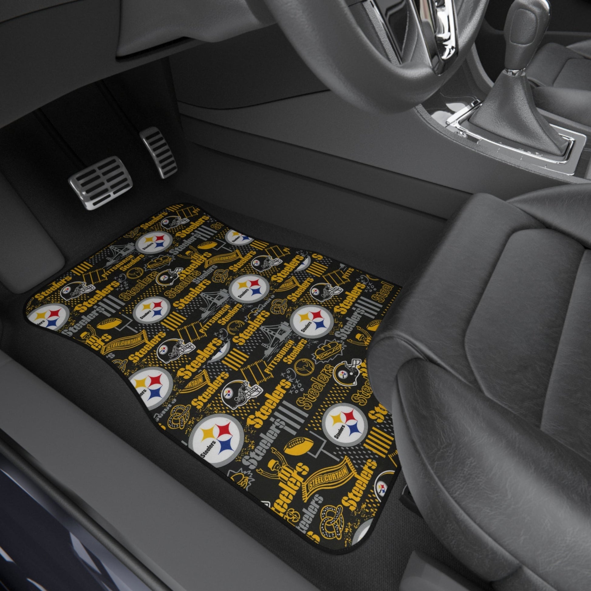 Pittsburgh Steelers Car Mats (Set of 4) - L.W. Unlimited Custom Design Space