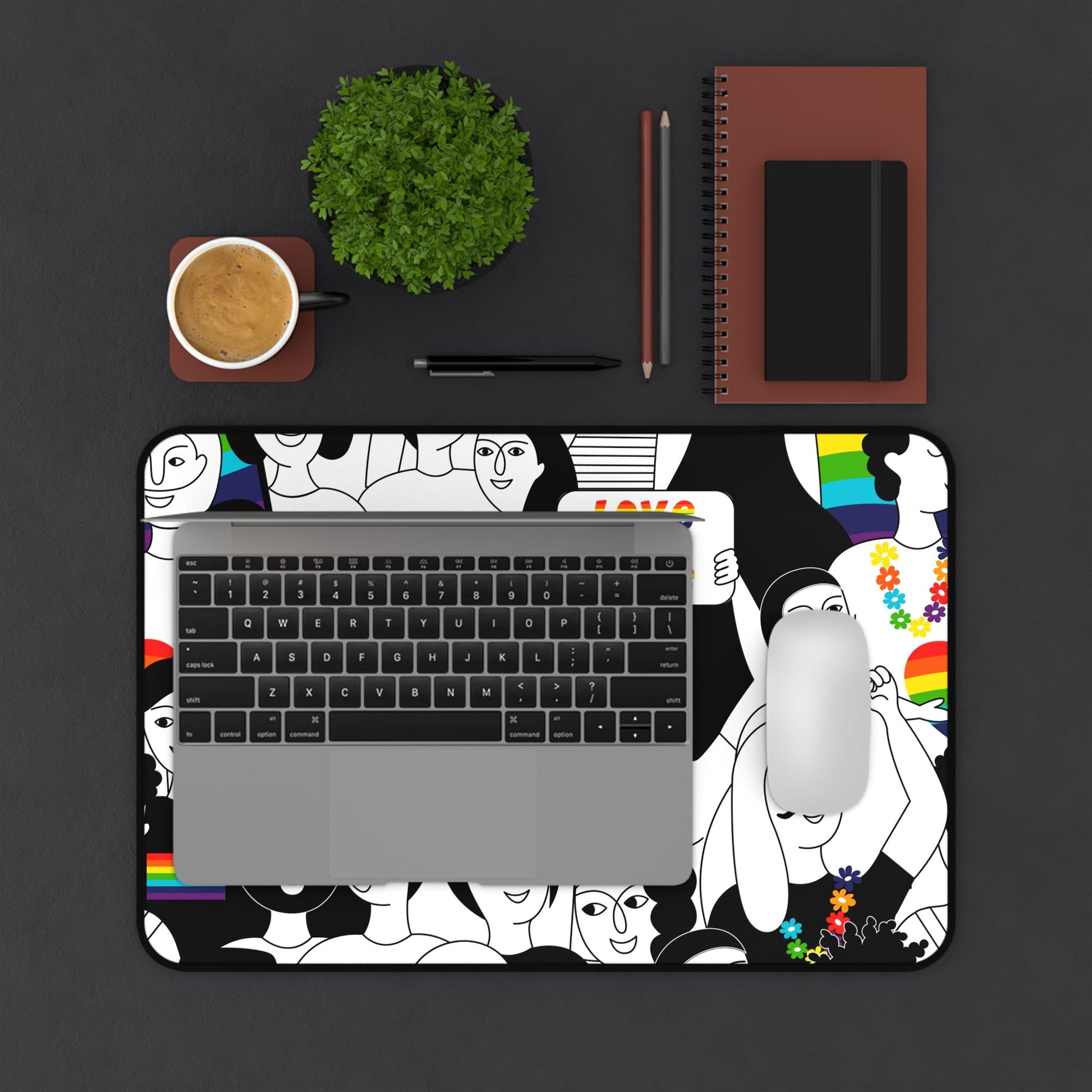 Pride Love Is Love Desk Mat - L.W. Unlimited Custom Design Space