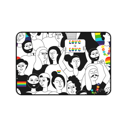 Pride Love Is Love Desk Mat - L.W. Unlimited Custom Design Space