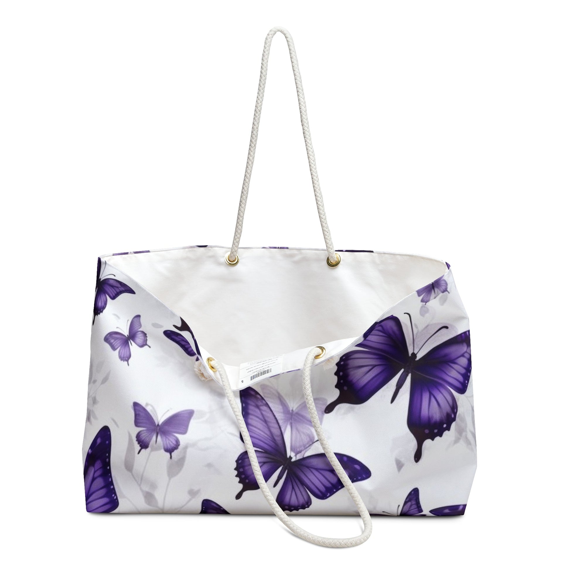 Purple Butterfly Weekender Bag - L.W. Unlimited Custom Design Space