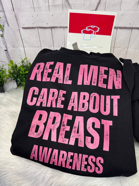 Real Men Care About Breast Awareness - L.W. Unlimited Custom Design Space