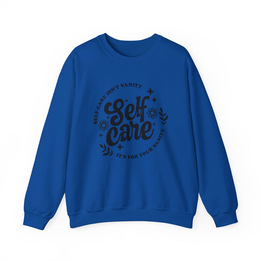 Self Care Unisex Heavy Blend™ Crewneck Sweatshirt - L.W. Unlimited Custom Design Space