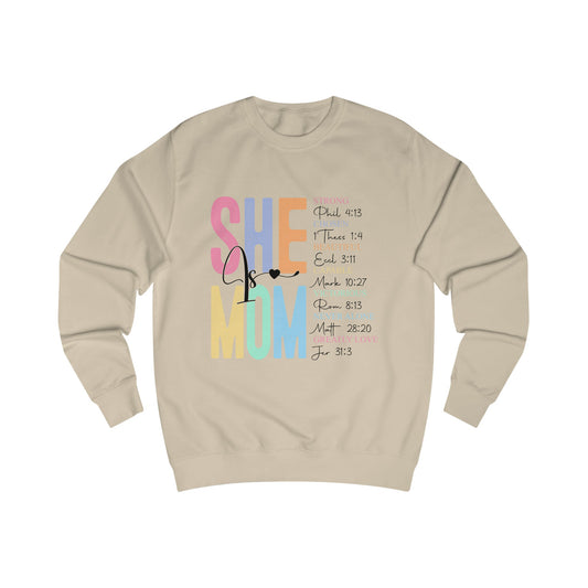 She Is MOM Sweatshirt - L.W. Unlimited Custom Design Space