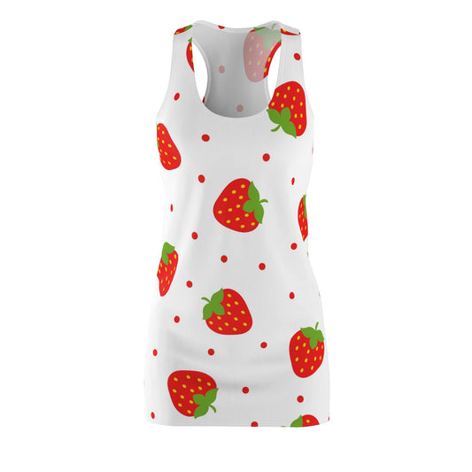 Strawberry Women's Cut & Sew Racerback Dress - L.W. Unlimited Custom Design Space