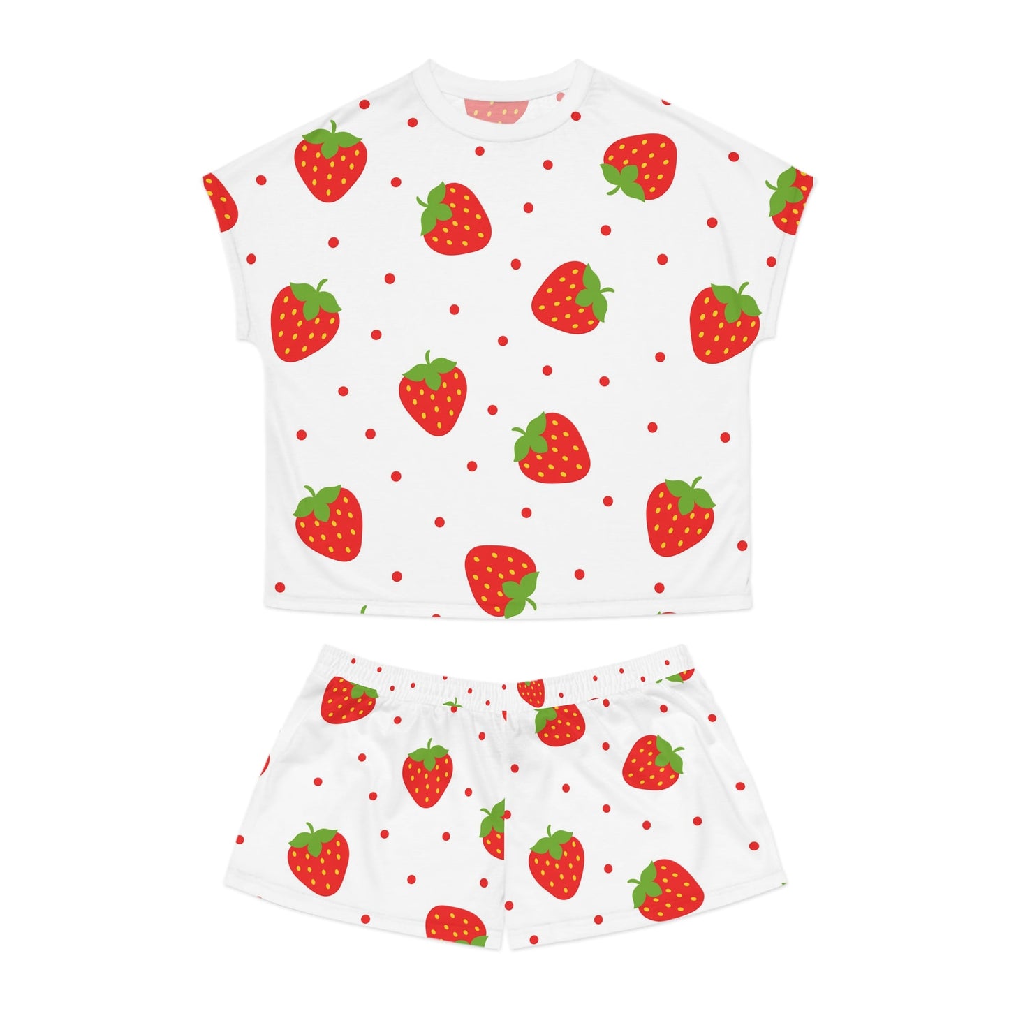 Strawberry Women's Short Pajama Set - L.W. Unlimited Custom Design Space