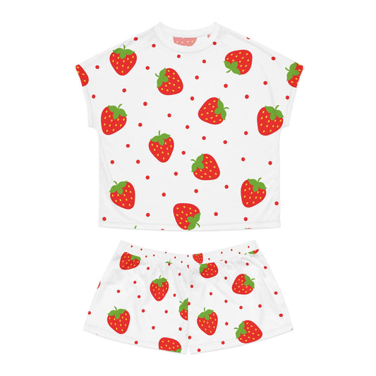 Strawberry Women's Short Pajama Set - L.W. Unlimited Custom Design Space