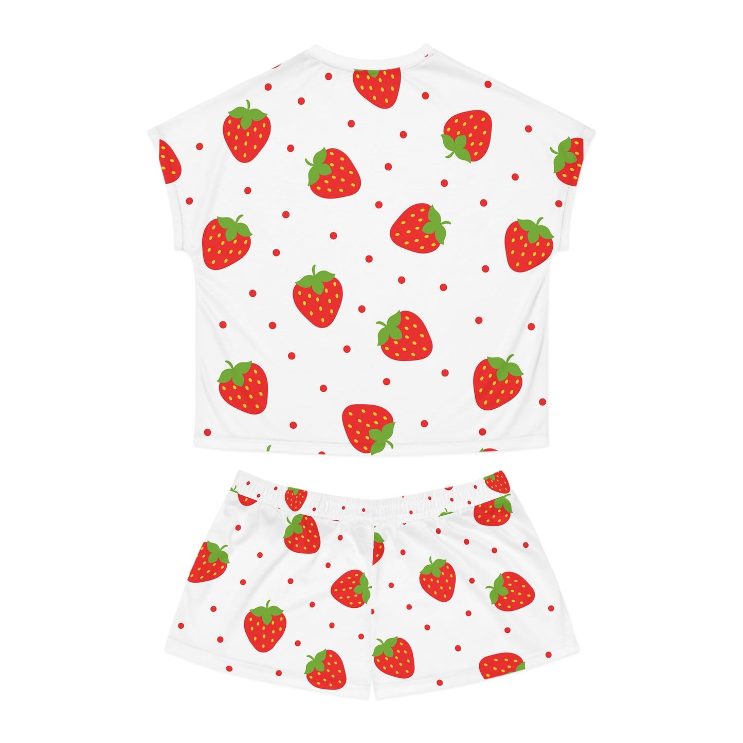 Strawberry Women's Short Pajama Set - L.W. Unlimited Custom Design Space