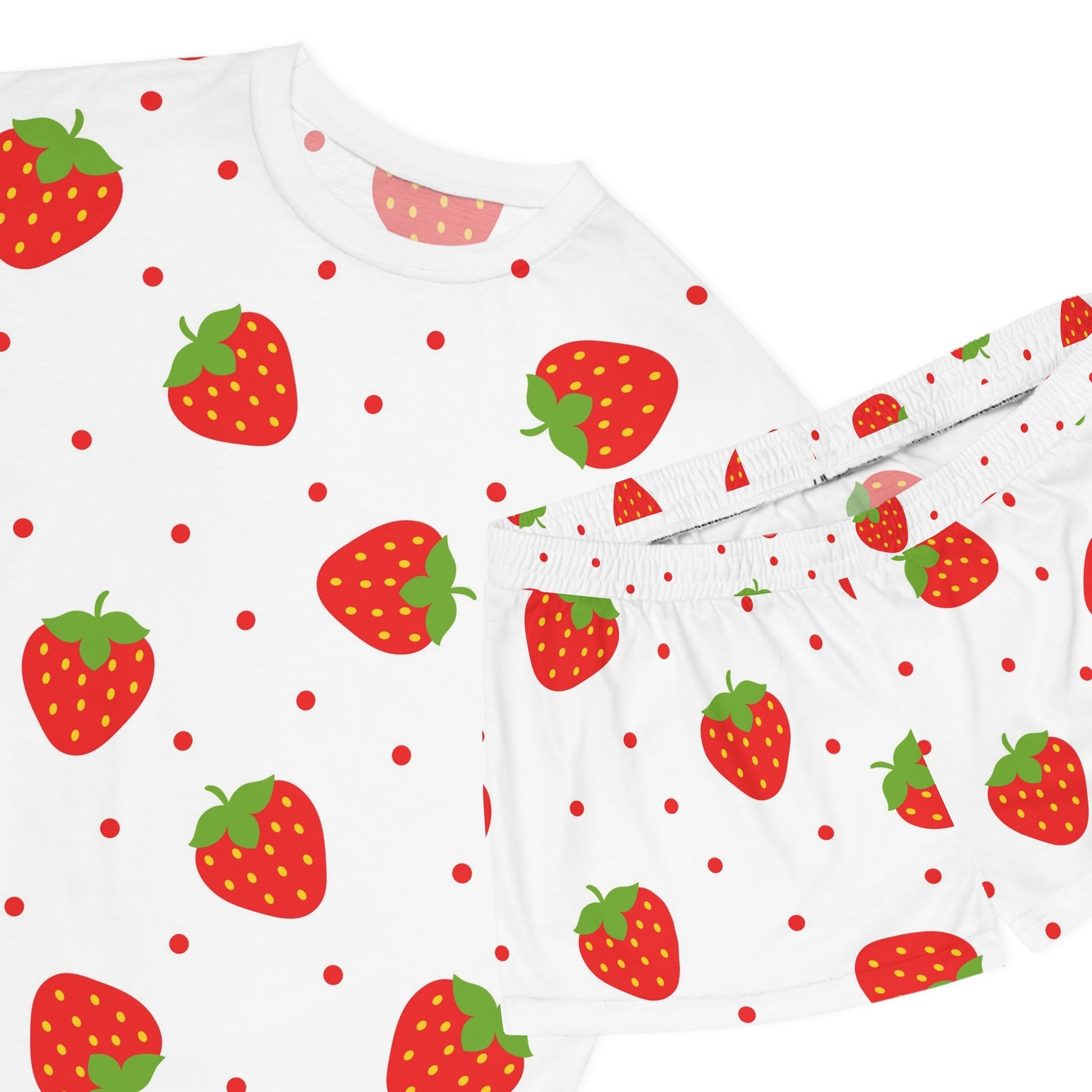 Strawberry Women's Short Pajama Set - L.W. Unlimited Custom Design Space