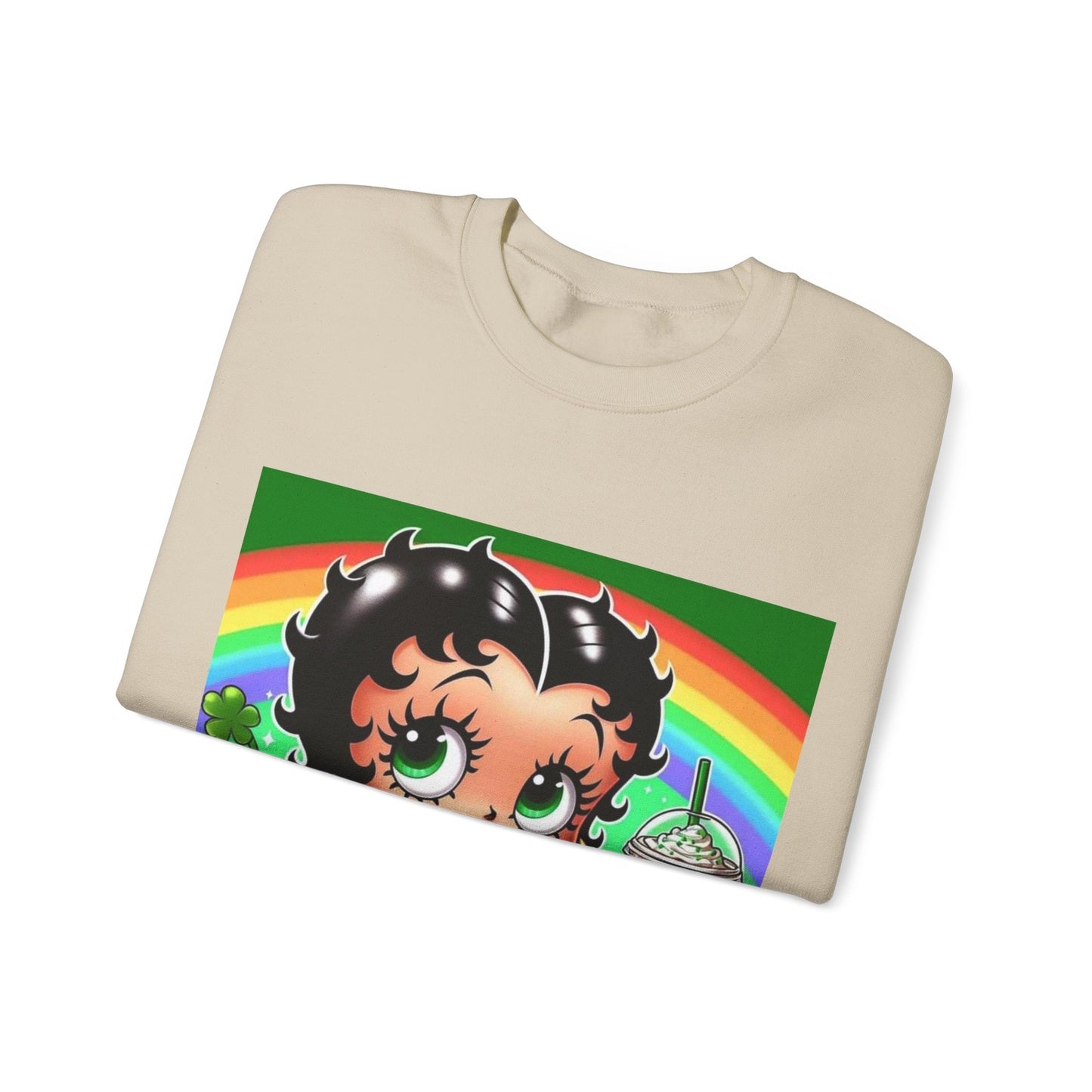 Betty Boop St. Patty's Unisex Heavy Blend™ Crewneck Sweatshirt - L.W. Unlimited Custom Design Space