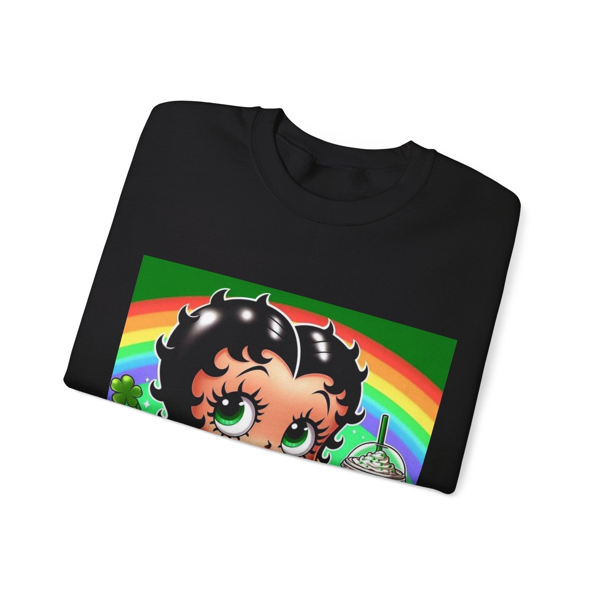 Betty Boop St. Patty's Unisex Heavy Blend™ Crewneck Sweatshirt - L.W. Unlimited Custom Design Space