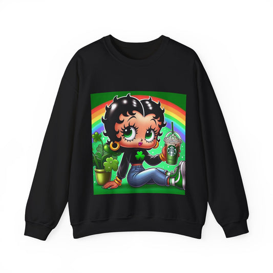 Betty Boop St. Patty's Unisex Heavy Blend™ Crewneck Sweatshirt - L.W. Unlimited Custom Design Space