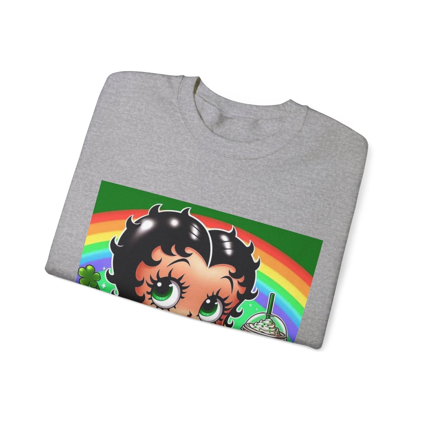 Betty Boop St. Patty's Unisex Heavy Blend™ Crewneck Sweatshirt - L.W. Unlimited Custom Design Space