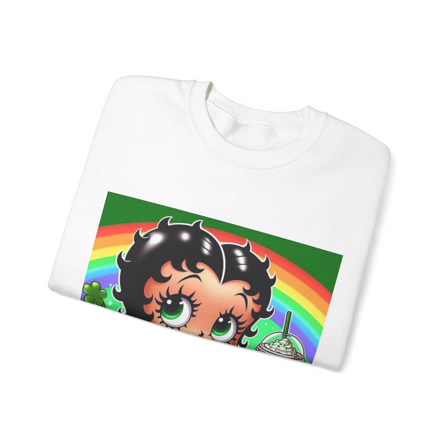 Betty Boop St. Patty's Unisex Heavy Blend™ Crewneck Sweatshirt - L.W. Unlimited Custom Design Space