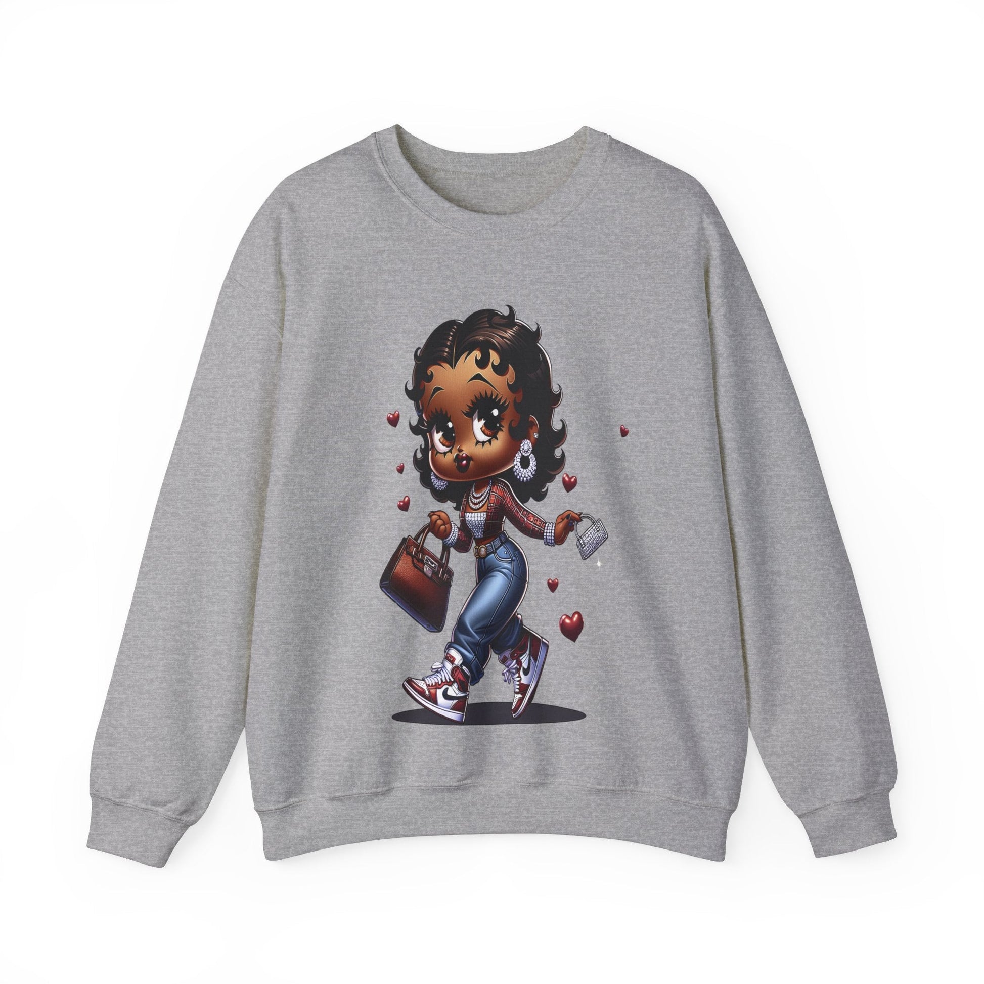 Betty Boop Unisex Heavy Blend™ Crewneck Sweatshirt - L.W. Unlimited Custom Design Space