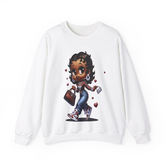 Betty Boop Unisex Heavy Blend™ Crewneck Sweatshirt - L.W. Unlimited Custom Design Space