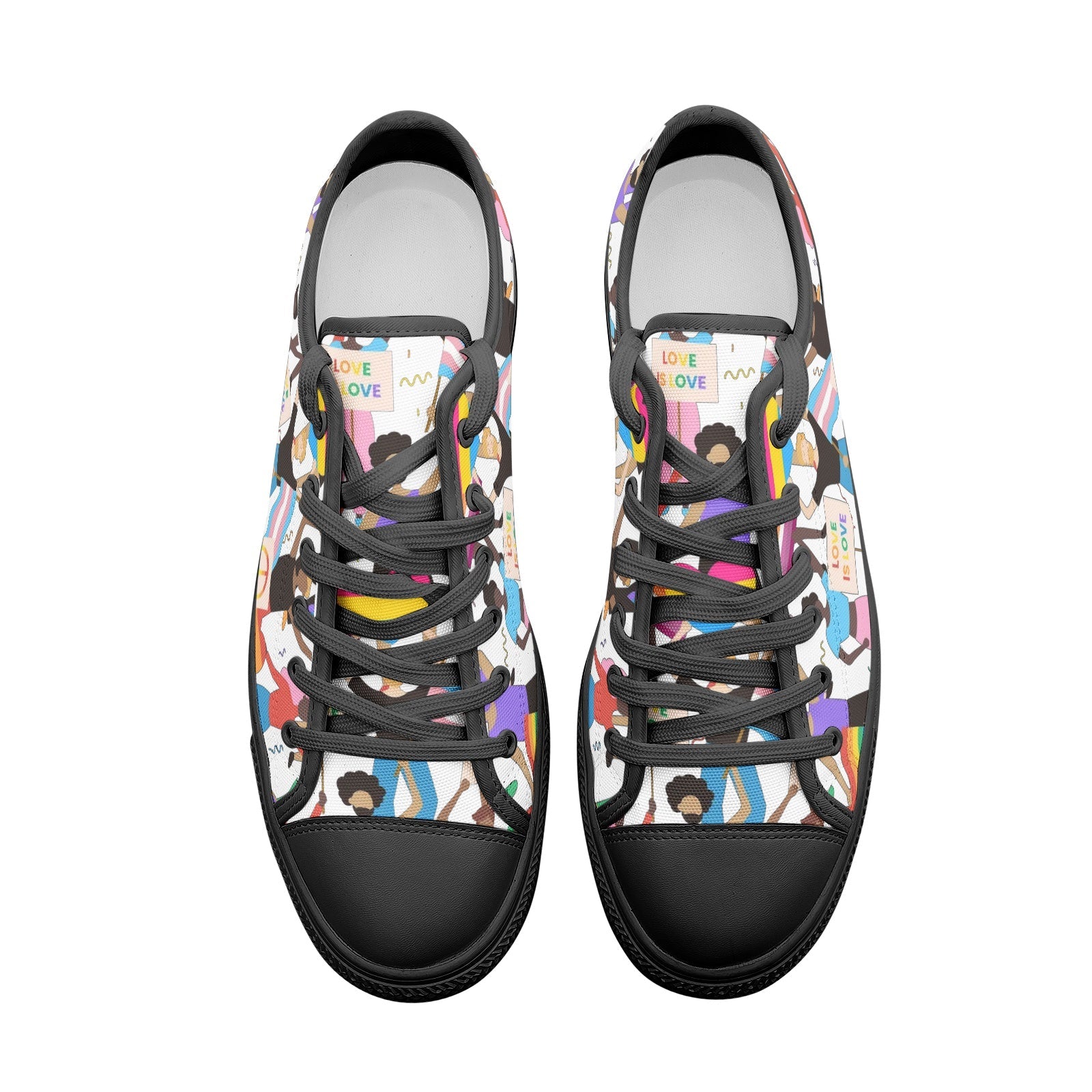 Pride Unisex Low Top Canvas Shoes - L.W. Unlimited Custom Design Space