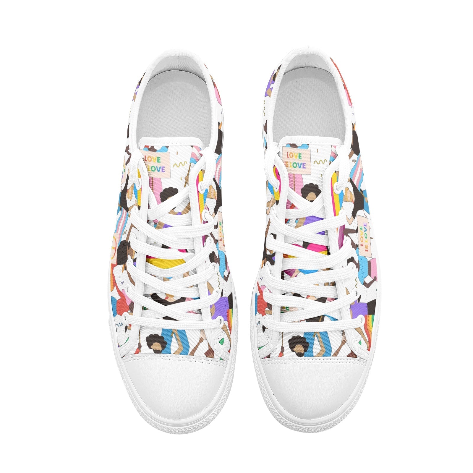 Pride Unisex Low Top Canvas Shoes - L.W. Unlimited Custom Design Space