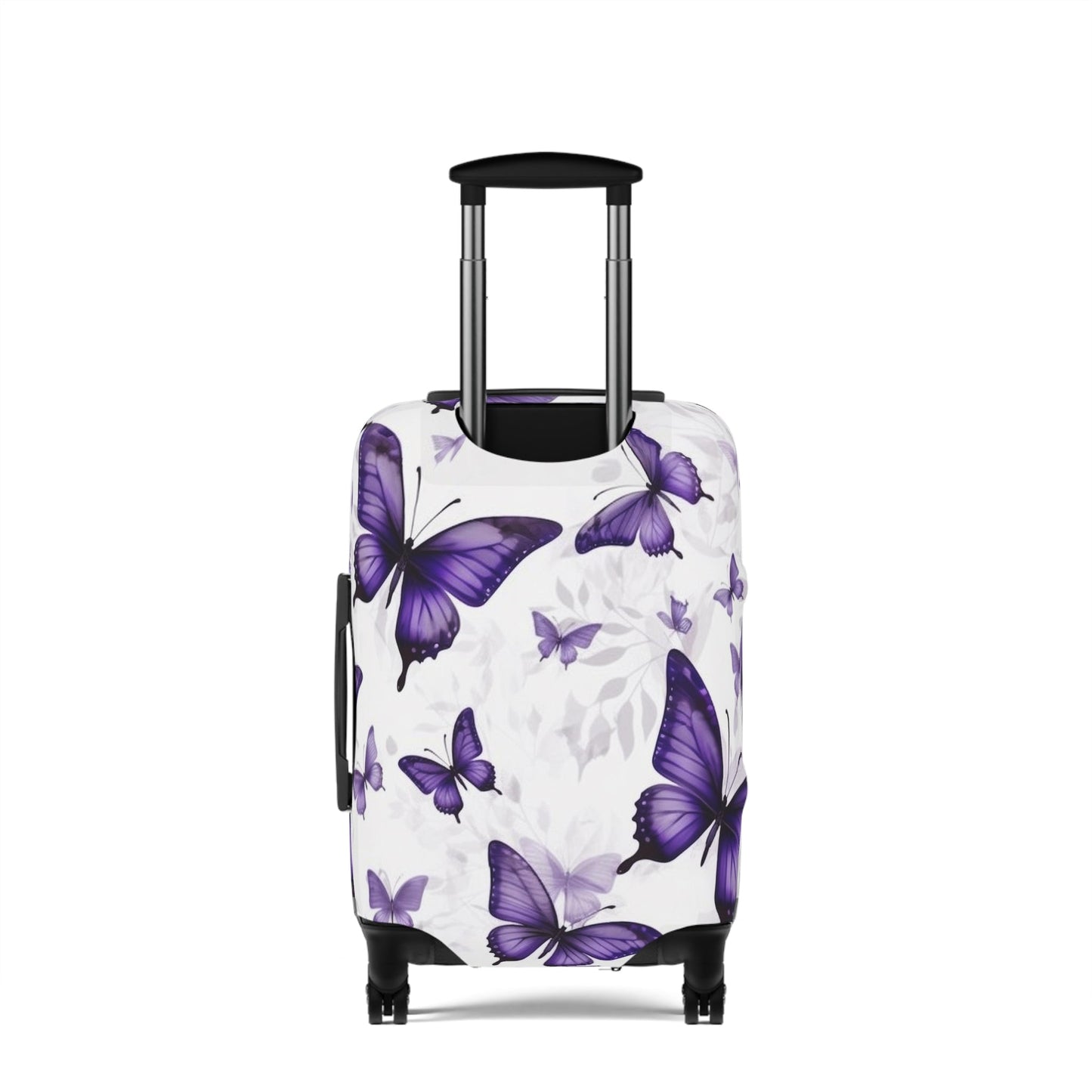 Purple Butterfly Luggage Cover (Carry On) - L.W. Unlimited Custom Design Space