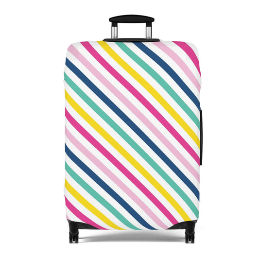 Summer Stripes Luggage Cover - L.W. Unlimited Custom Design Space